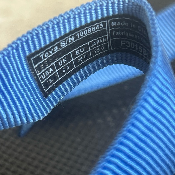 Teva Sandals Platform Thing Womens Sz 8 Blue Adjustable Straps 1008843 - Picture 4 of 7